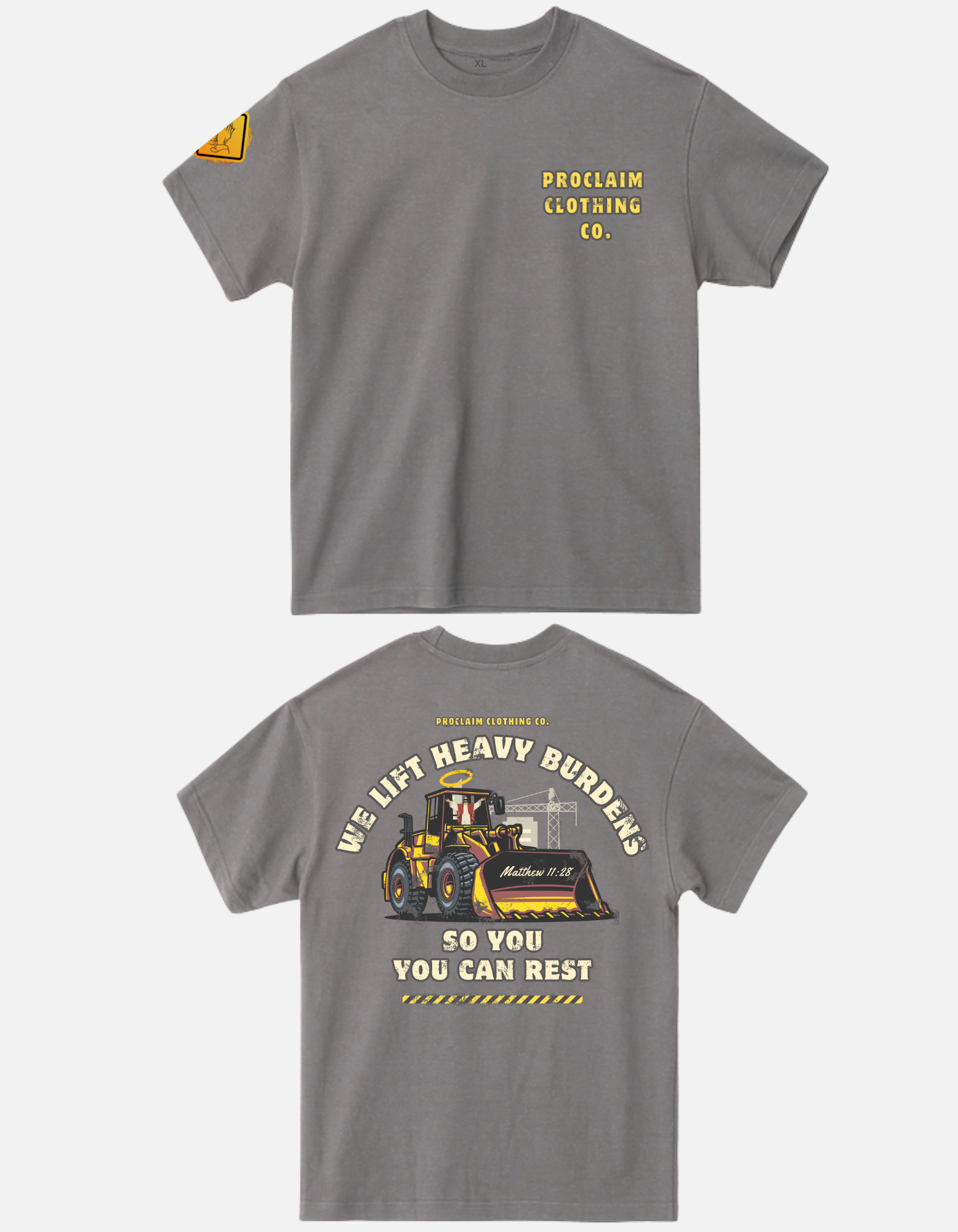 Matthew 11:28 T-shirt (ash soil)