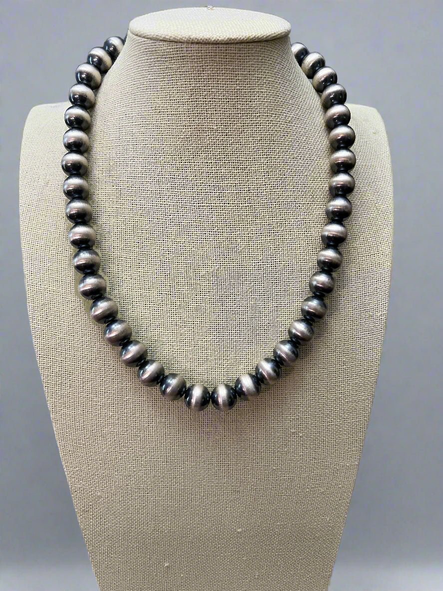 Collar Navajo Pearl Plata .925 – 20” con Extensor