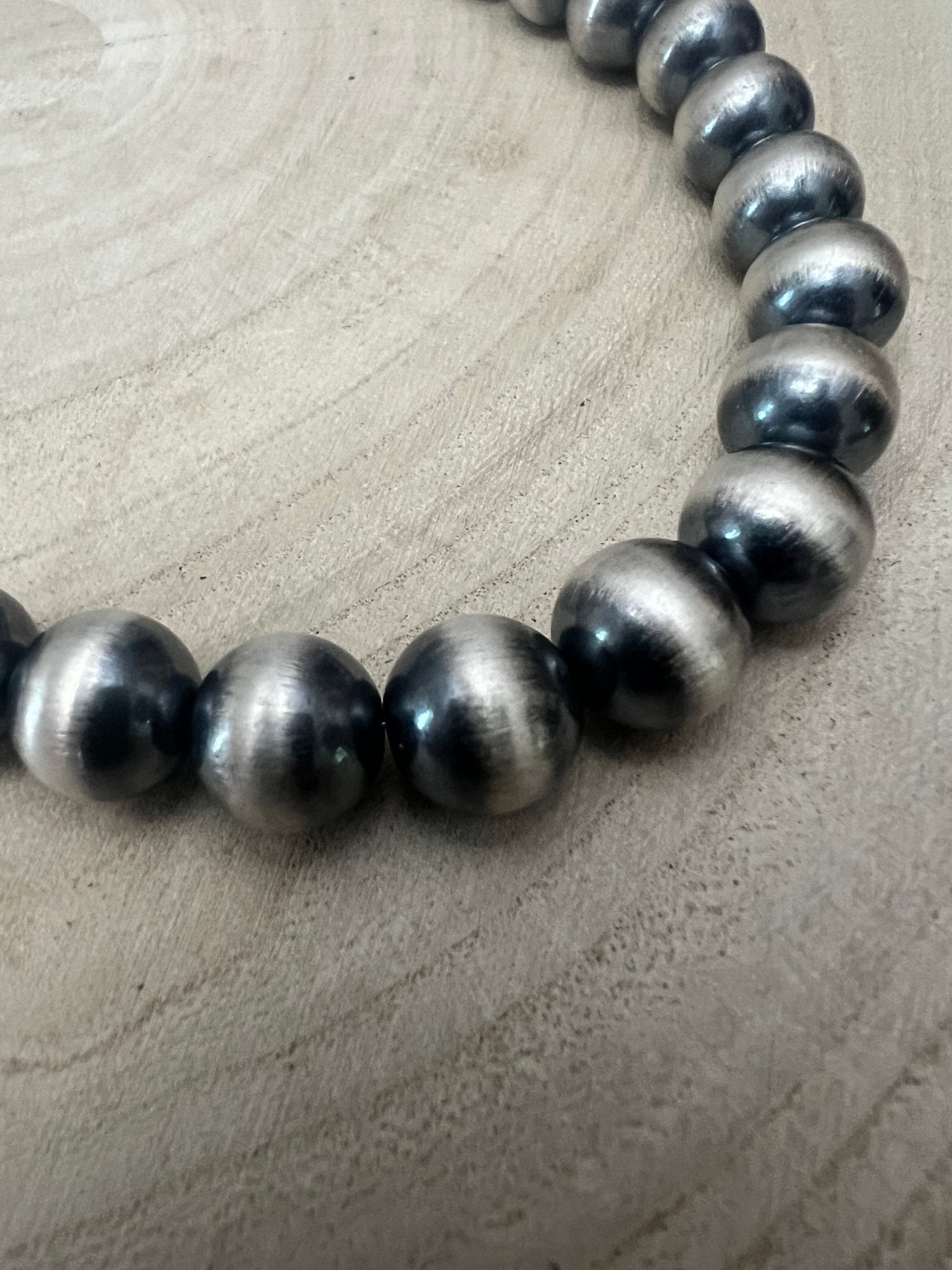 Collar Navajo Pearl Plata .925 – 20” con Extensor