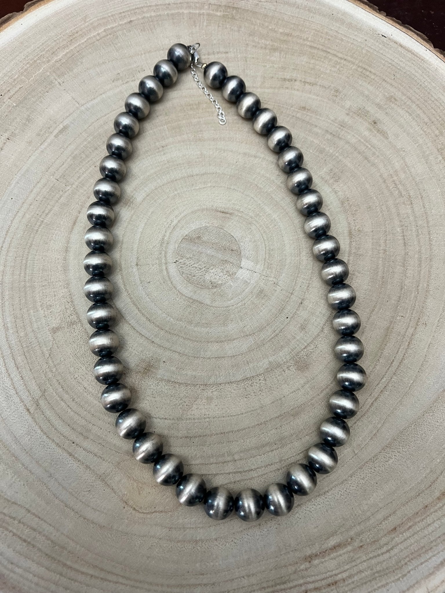 Collar Navajo Pearl Plata .925 – 20” con Extensor
