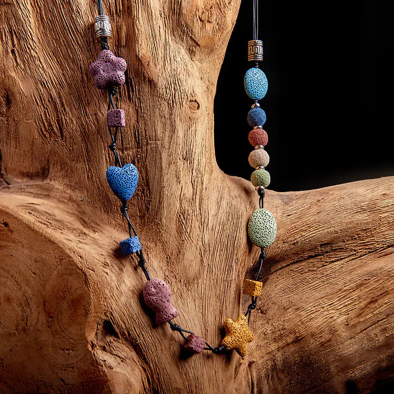 🖤 Pulsera Corazón de Roca Volcánica – Vibrante & Auténtica