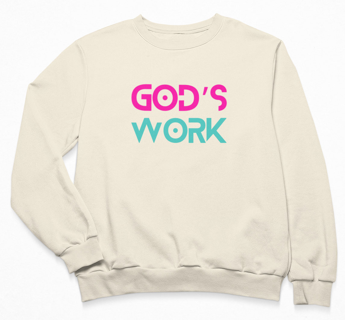 God’s Work – Crew Neck Sweater con Estilo y Propósito