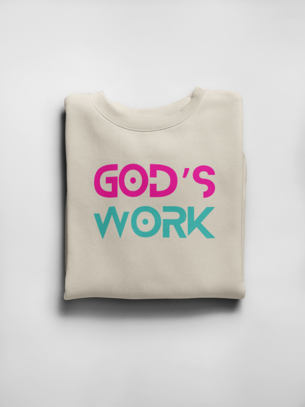 God’s Work – Crew Neck Sweater con Estilo y Propósito