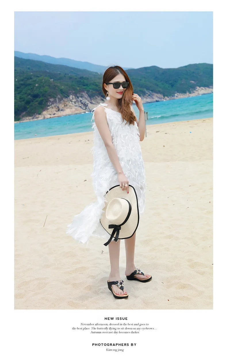 Sandalias YAERNI Estilo Playero – Elegancia Casual con Altura Caribeña