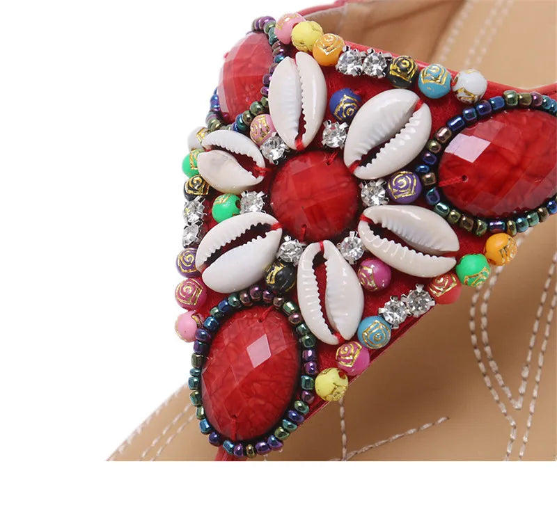 Sandalias YAERNI Estilo Playero – Elegancia Casual con Altura Caribeña