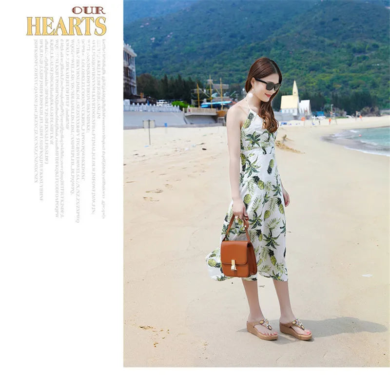 Sandalias YAERNI Estilo Playero – Elegancia Casual con Altura Caribeña