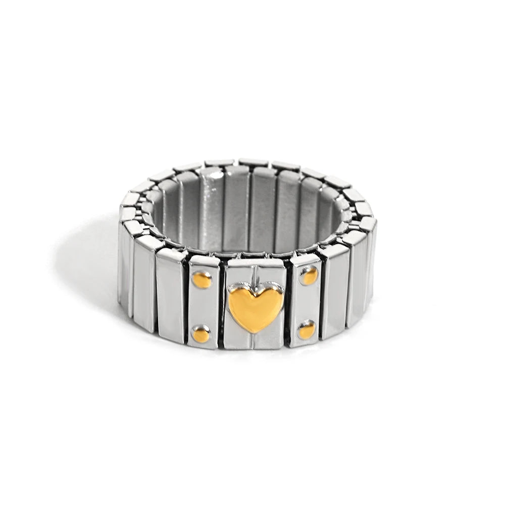 Brazalete Love Stars – Elástico Unisex Acero