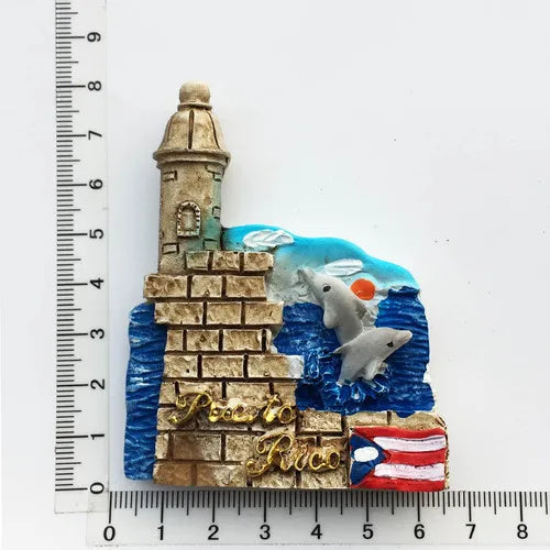 Imán 3D Puerto Rico – Recuerdo Creativo de San Juan para tu Nevera