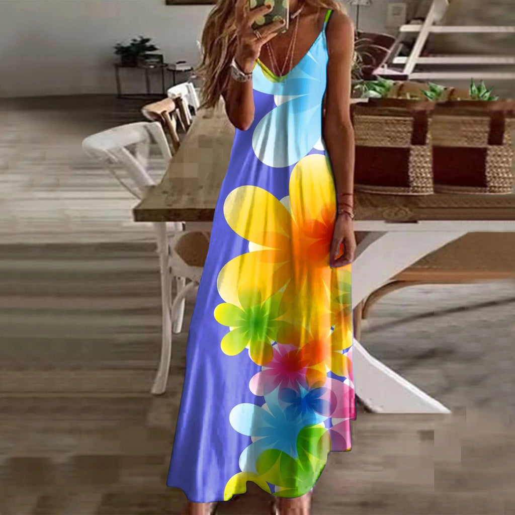 Vestido Maxi Floral de Verano
