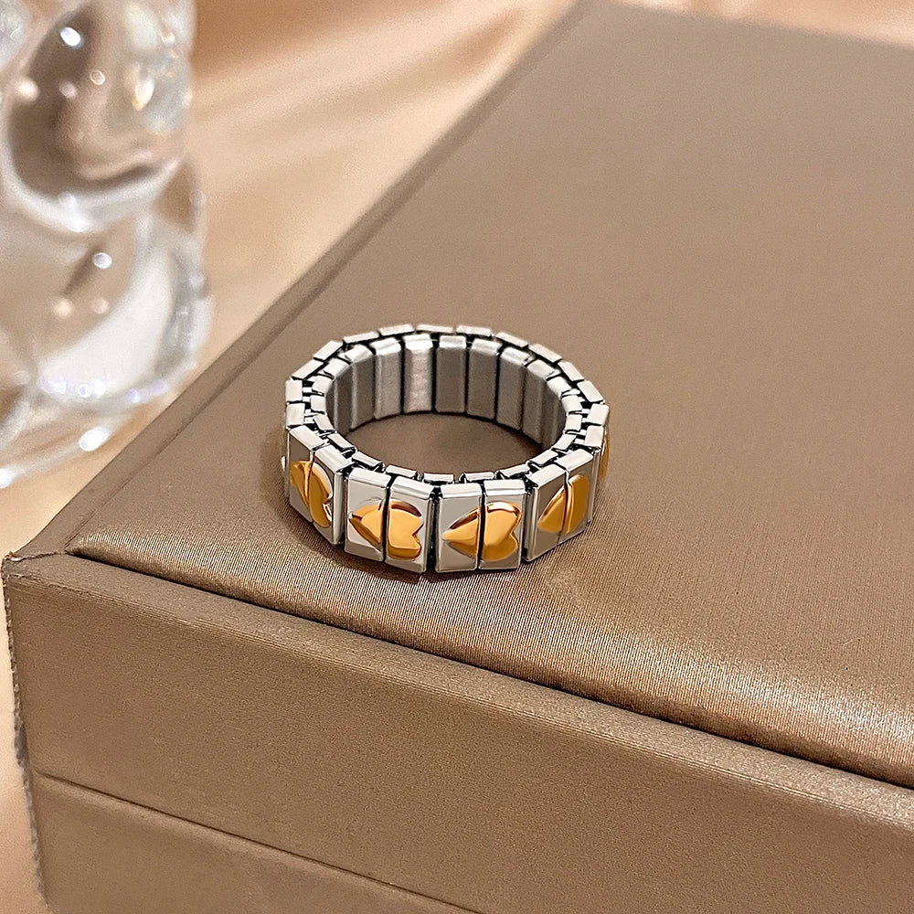 Brazalete Love Stars – Elástico Unisex Acero