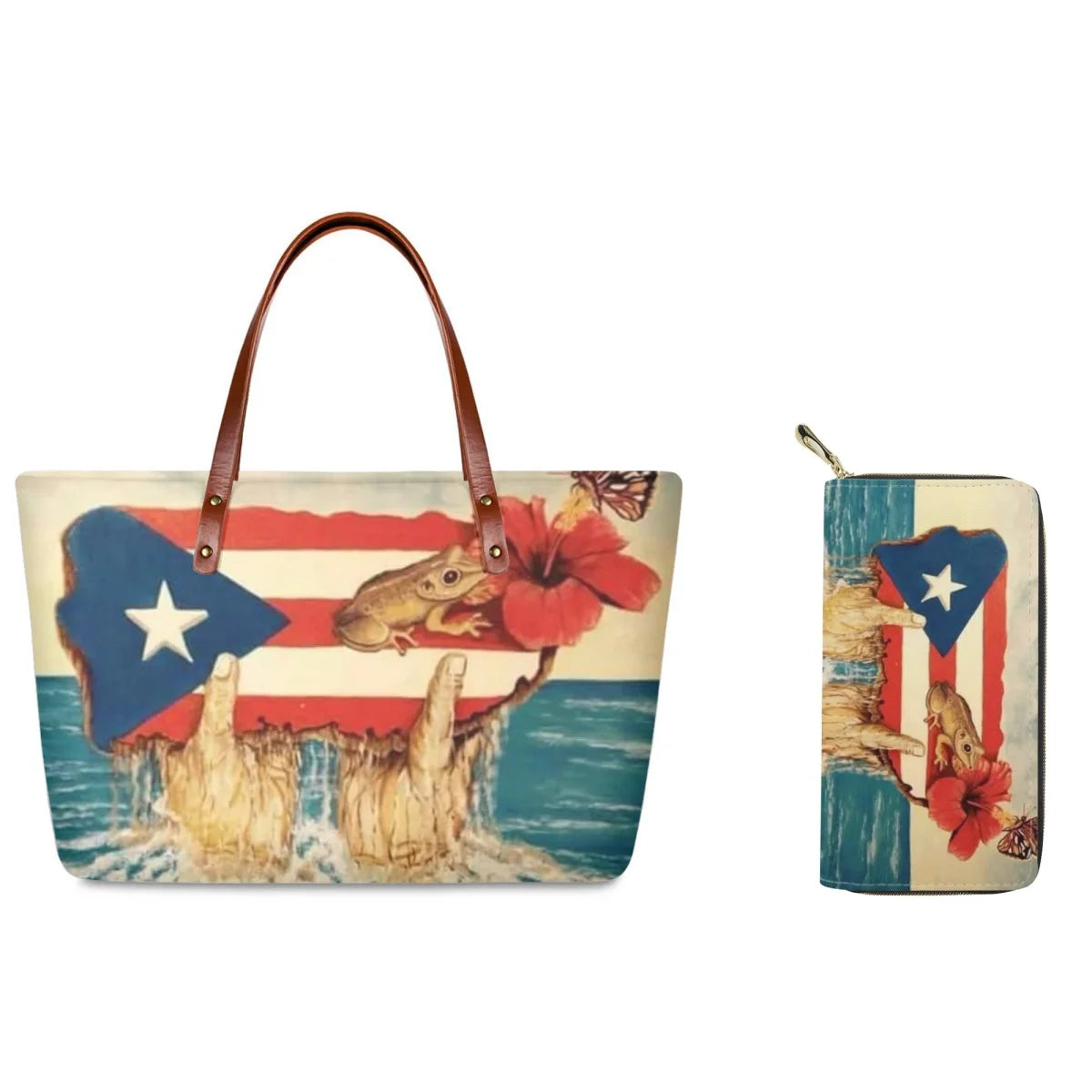 MiBori Bags 2 en 1 – Diseño Arte Boricua para Mujer