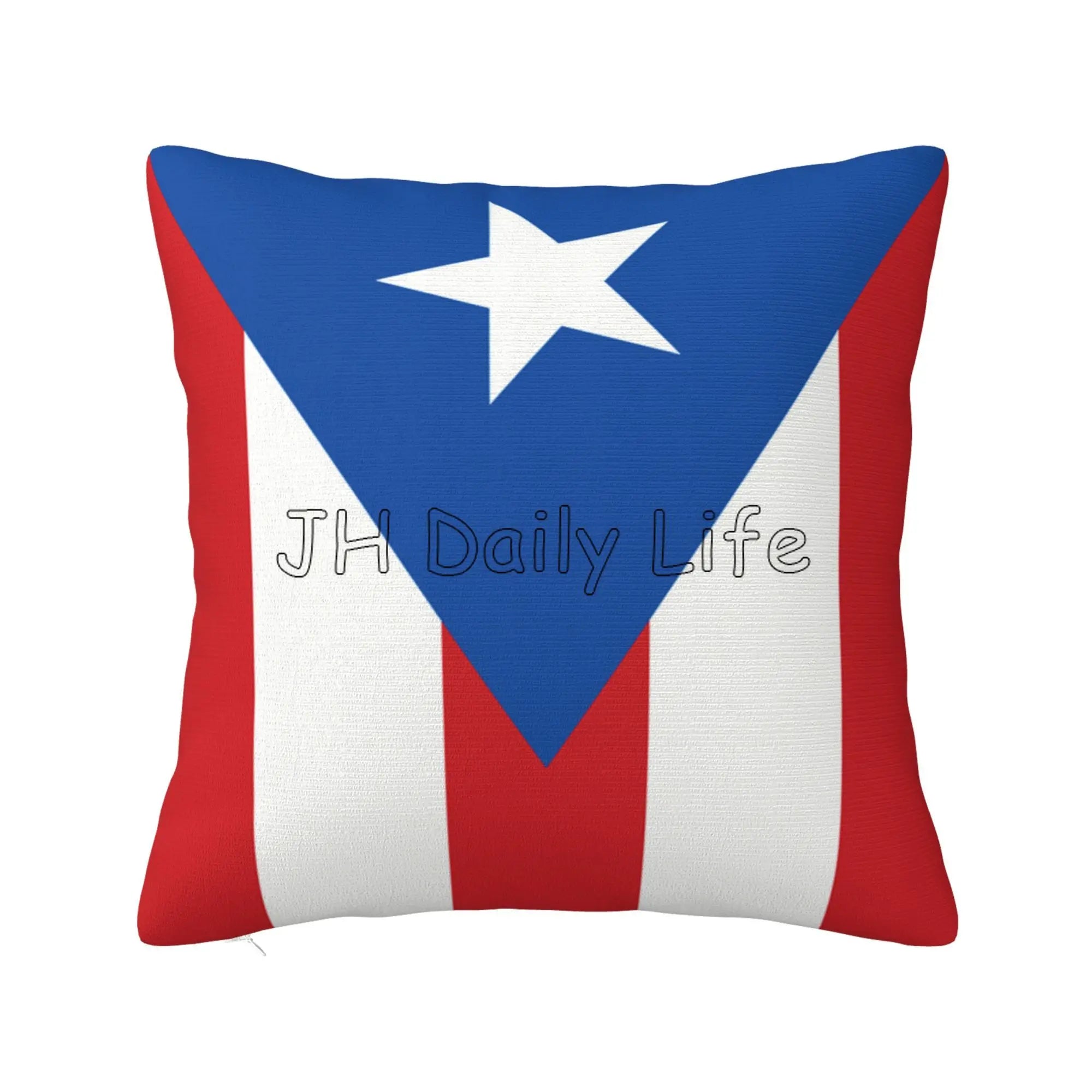 Funda de Cojín Bandera de Puerto Rico – Estilo Boricua para tu Espacio