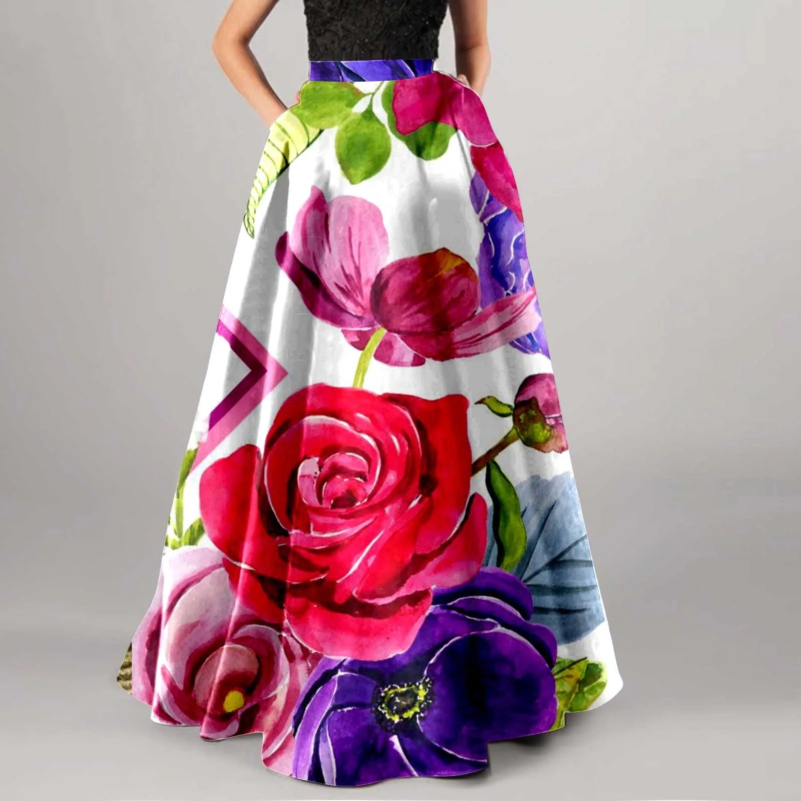 "Maxi Elegancia con Flores"
