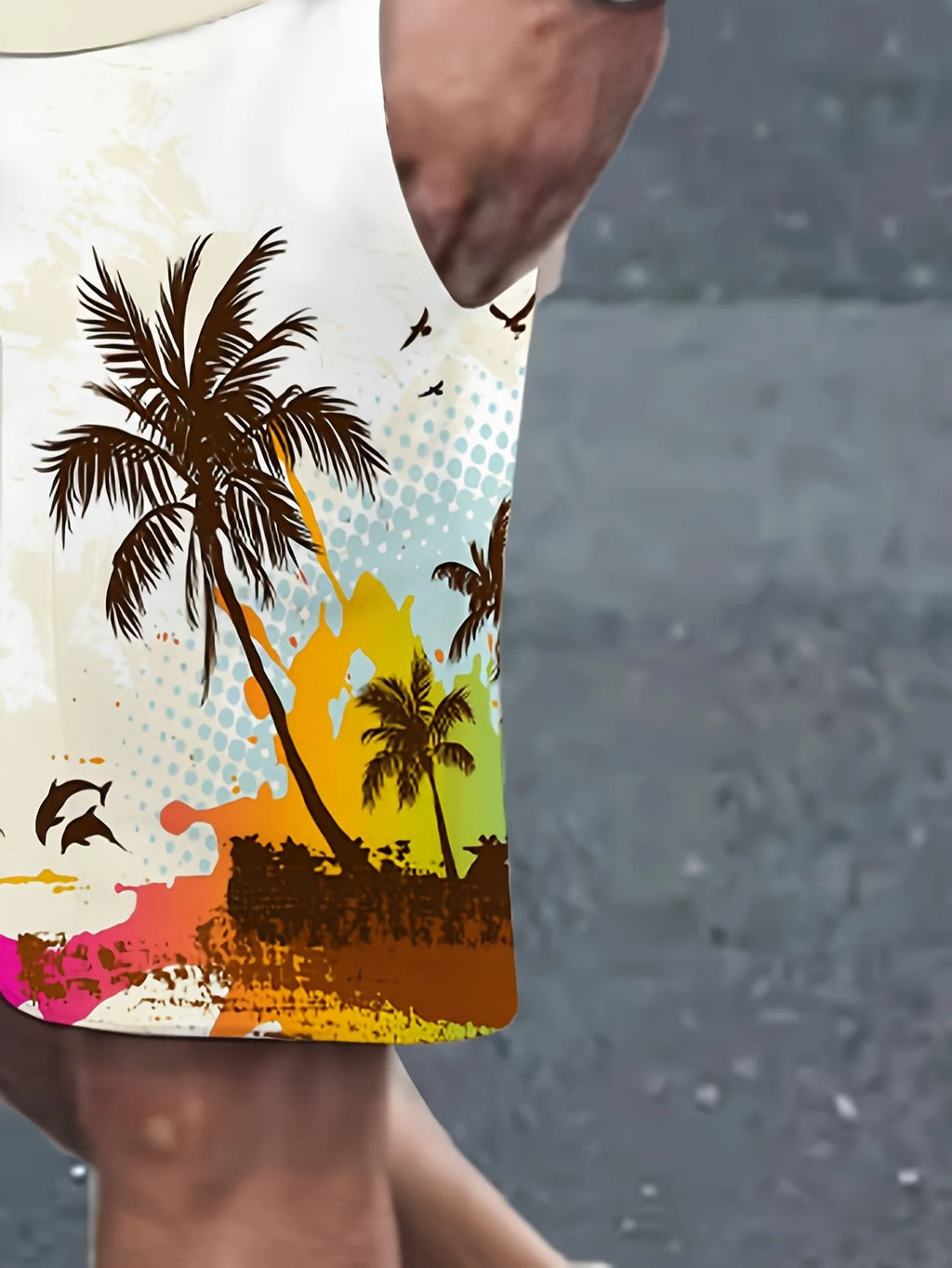 Set Casual Verano 2025 Hombre – Estilo Playero con Palmas y Vela