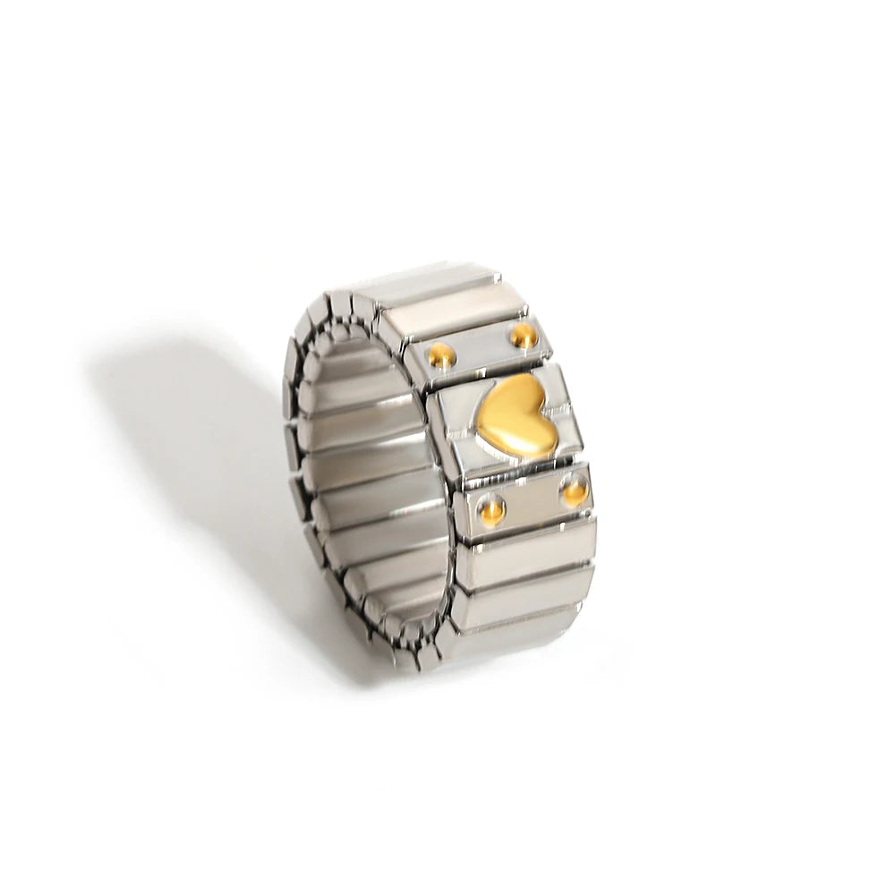 Brazalete Love Stars – Elástico Unisex Acero
