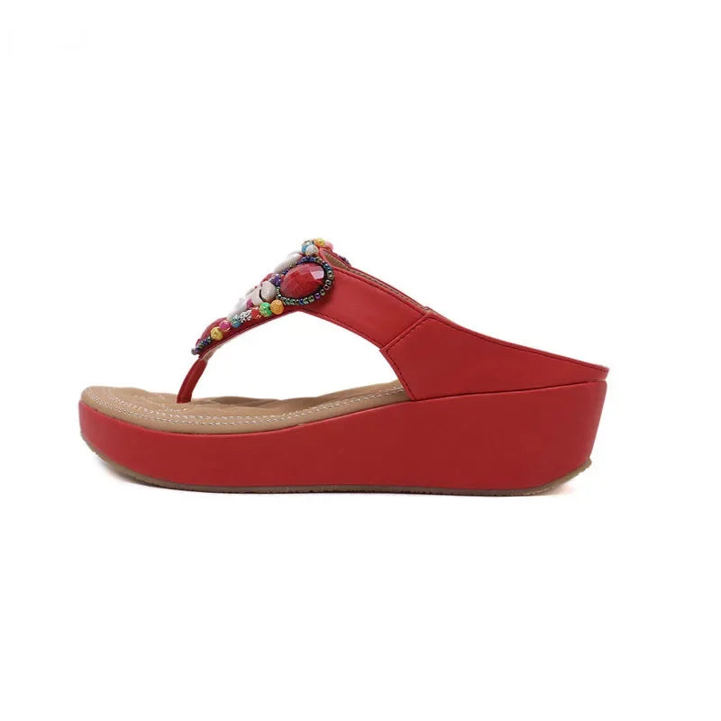 Sandalias YAERNI Estilo Playero – Elegancia Casual con Altura Caribeña