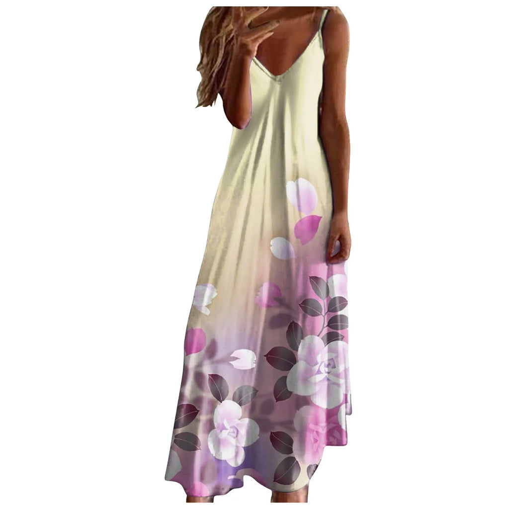 Vestido Maxi Floral de Verano