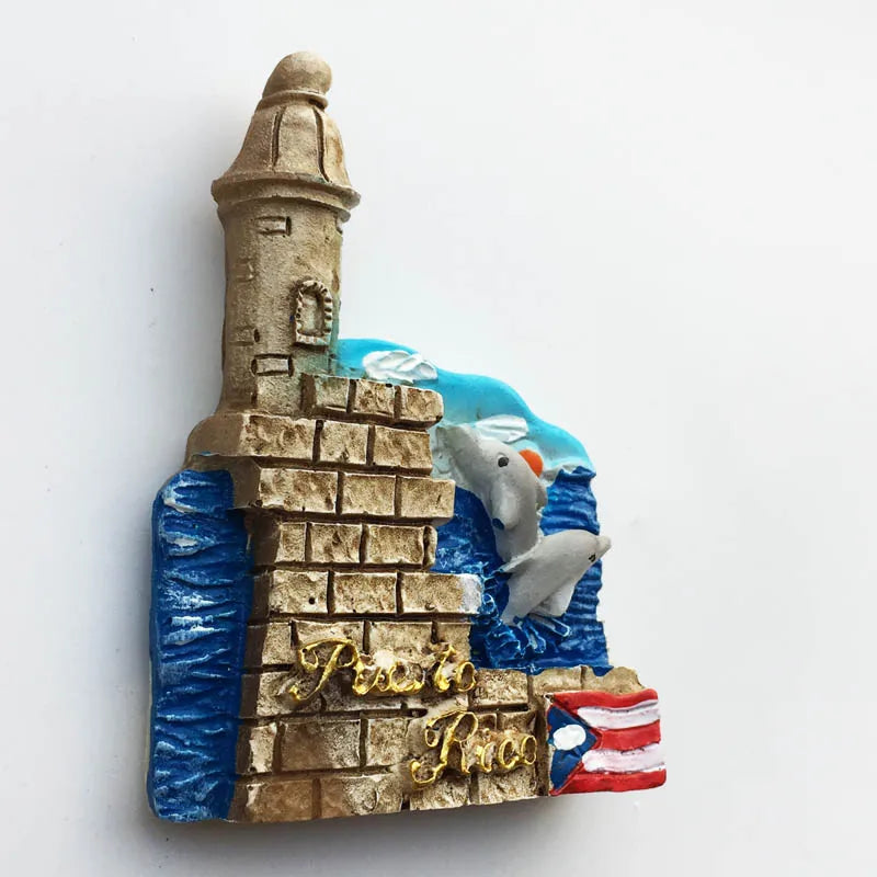 Imán 3D Puerto Rico – Recuerdo Creativo de San Juan para tu Nevera