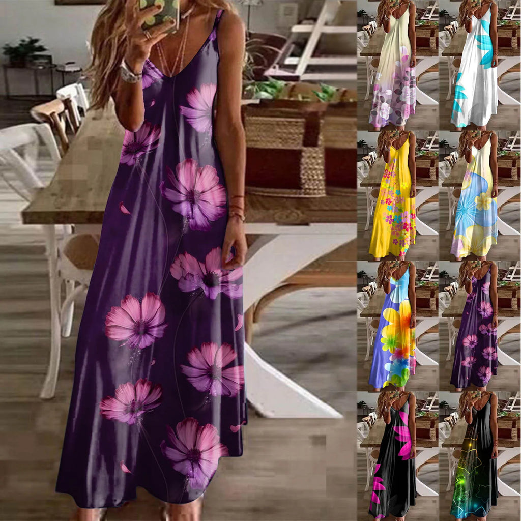 Vestido Maxi Floral de Verano