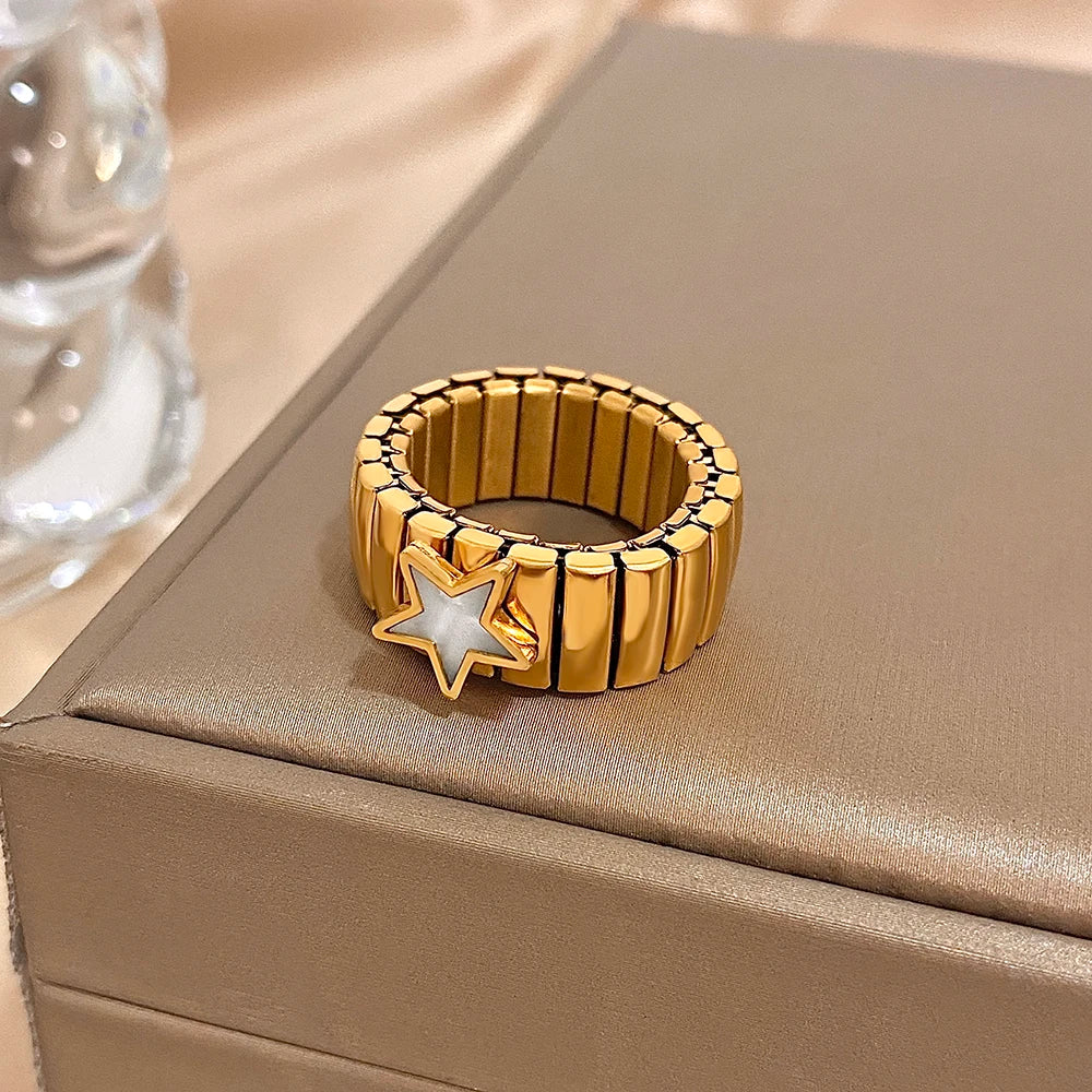 Brazalete Love Stars – Elástico Unisex Acero