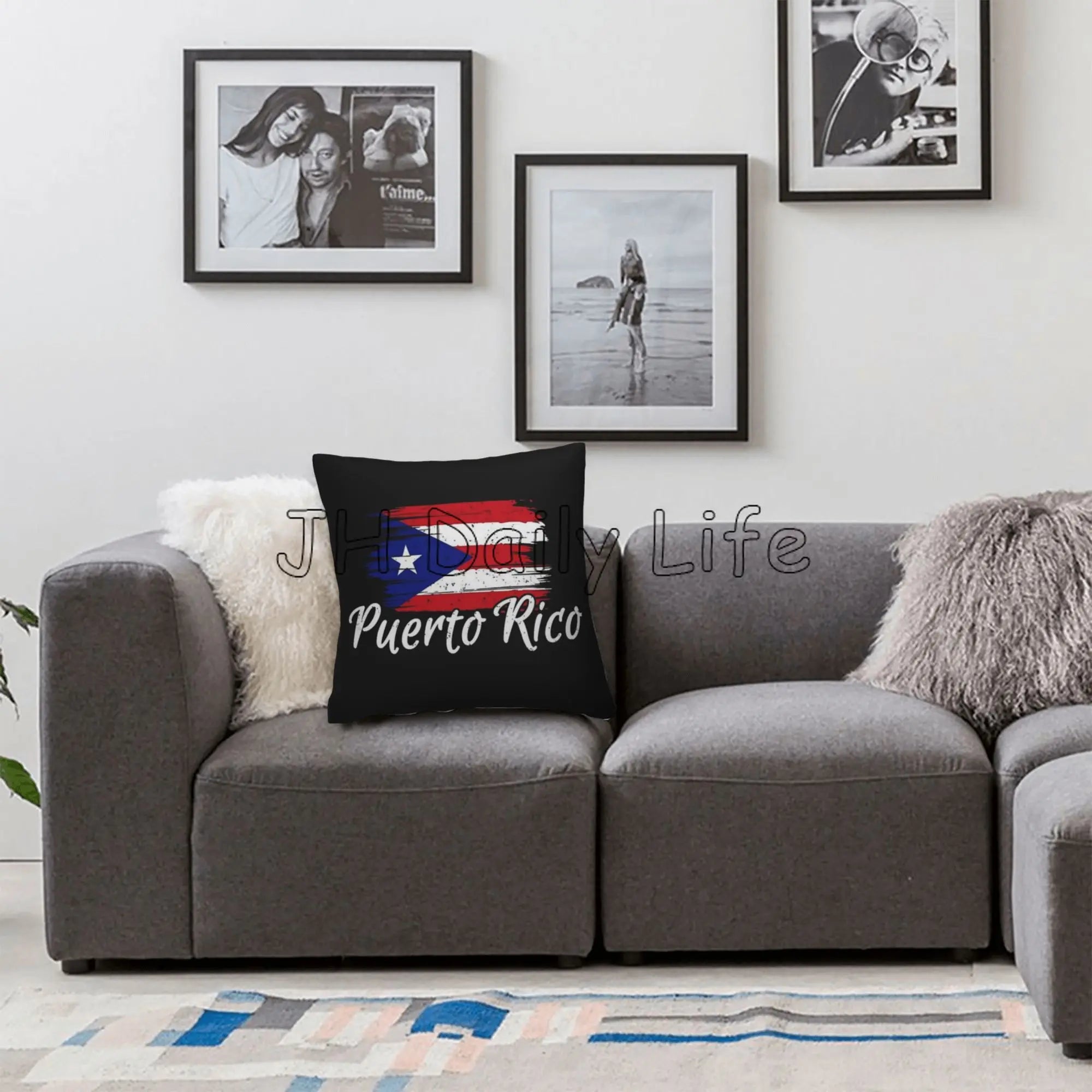 Funda de Cojín Bandera de Puerto Rico – Estilo Boricua para tu Espacio