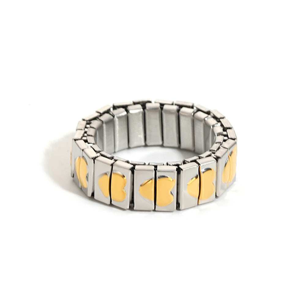 Brazalete Love Stars – Elástico Unisex Acero