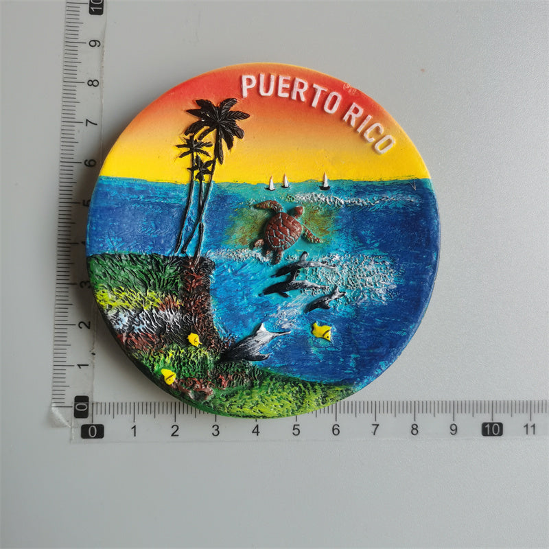 Imán 3D Puerto Rico – Recuerdo Creativo de San Juan para tu Nevera