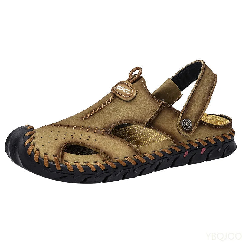 Sandalias Hombre Verano 2022 – Cuero Cómodo y Estilo Playero XL