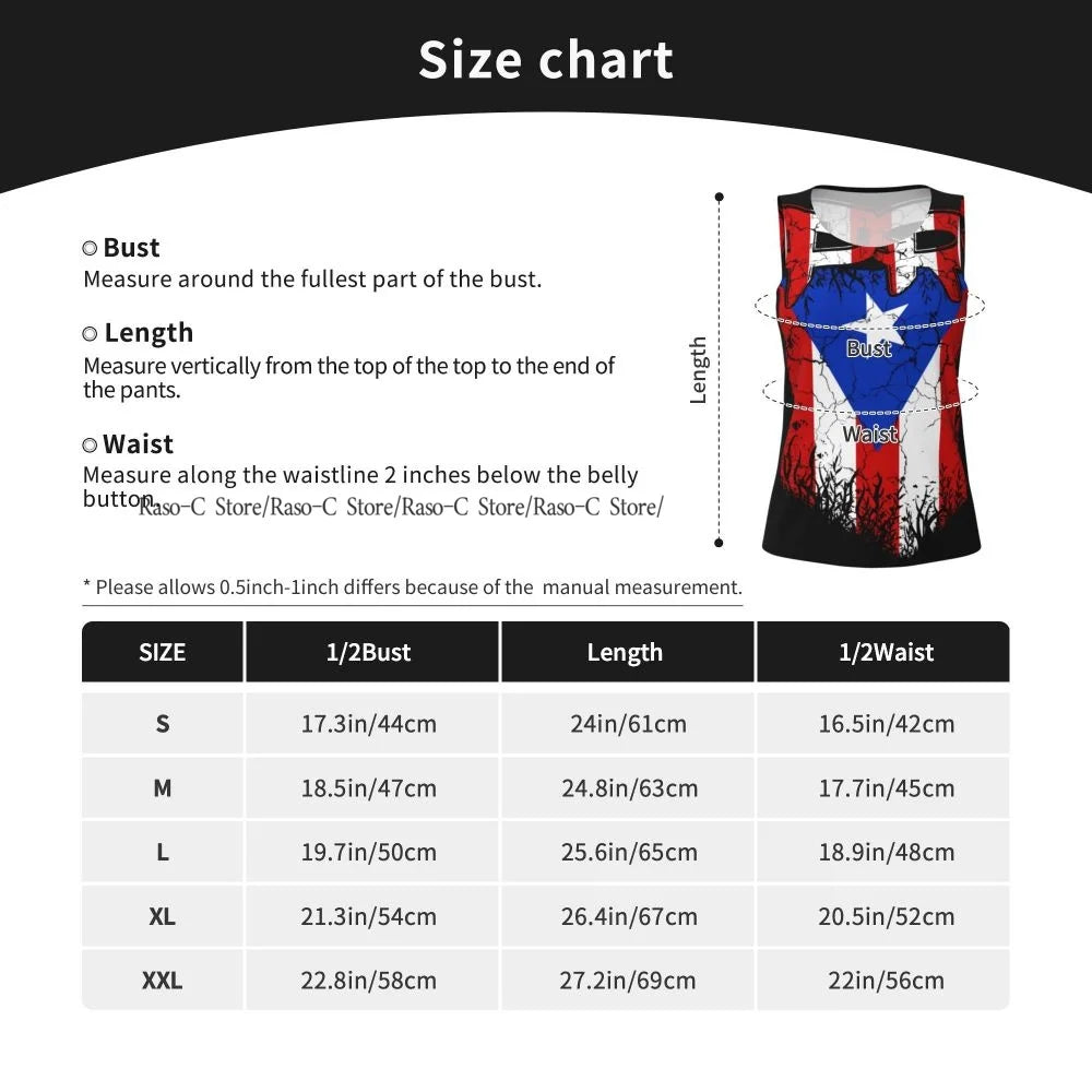 Crop Yoga Sexy con Bandera Boricua