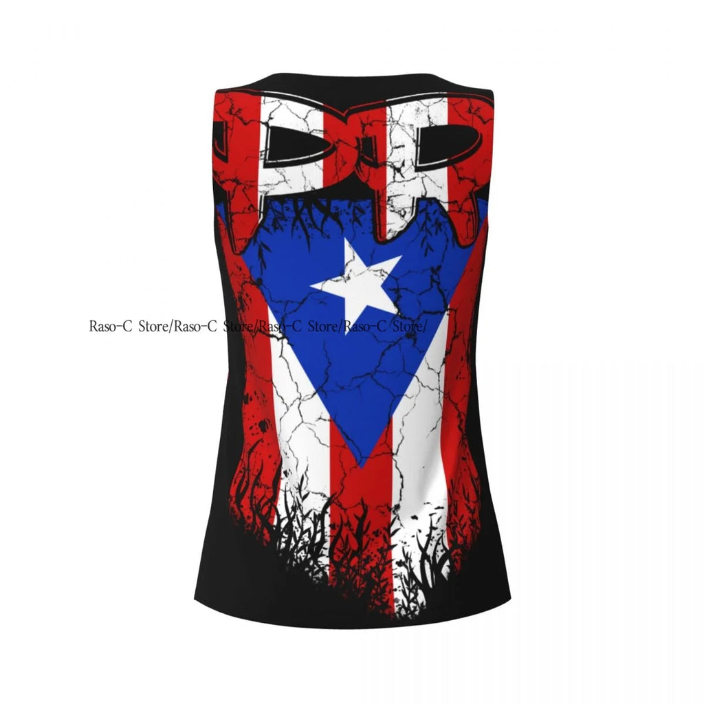 Crop Yoga Sexy con Bandera Boricua