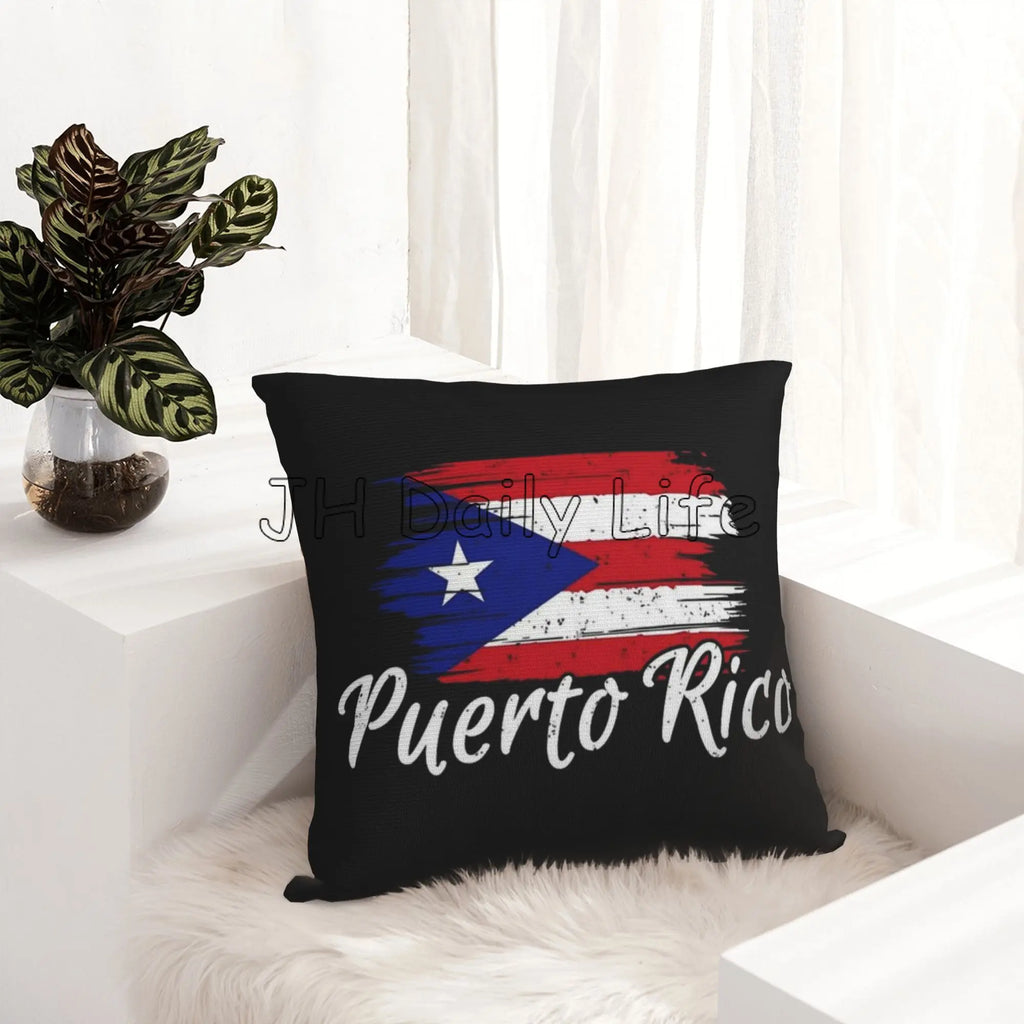 Funda de Cojín Bandera de Puerto Rico – Estilo Boricua para tu Espacio