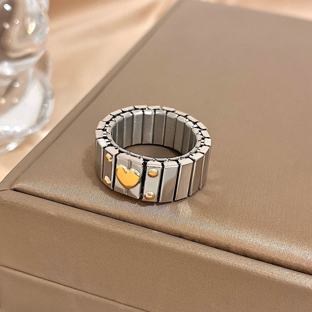Brazalete Love Stars – Elástico Unisex Acero