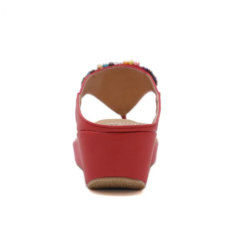 Sandalias YAERNI Estilo Playero – Elegancia Casual con Altura Caribeña