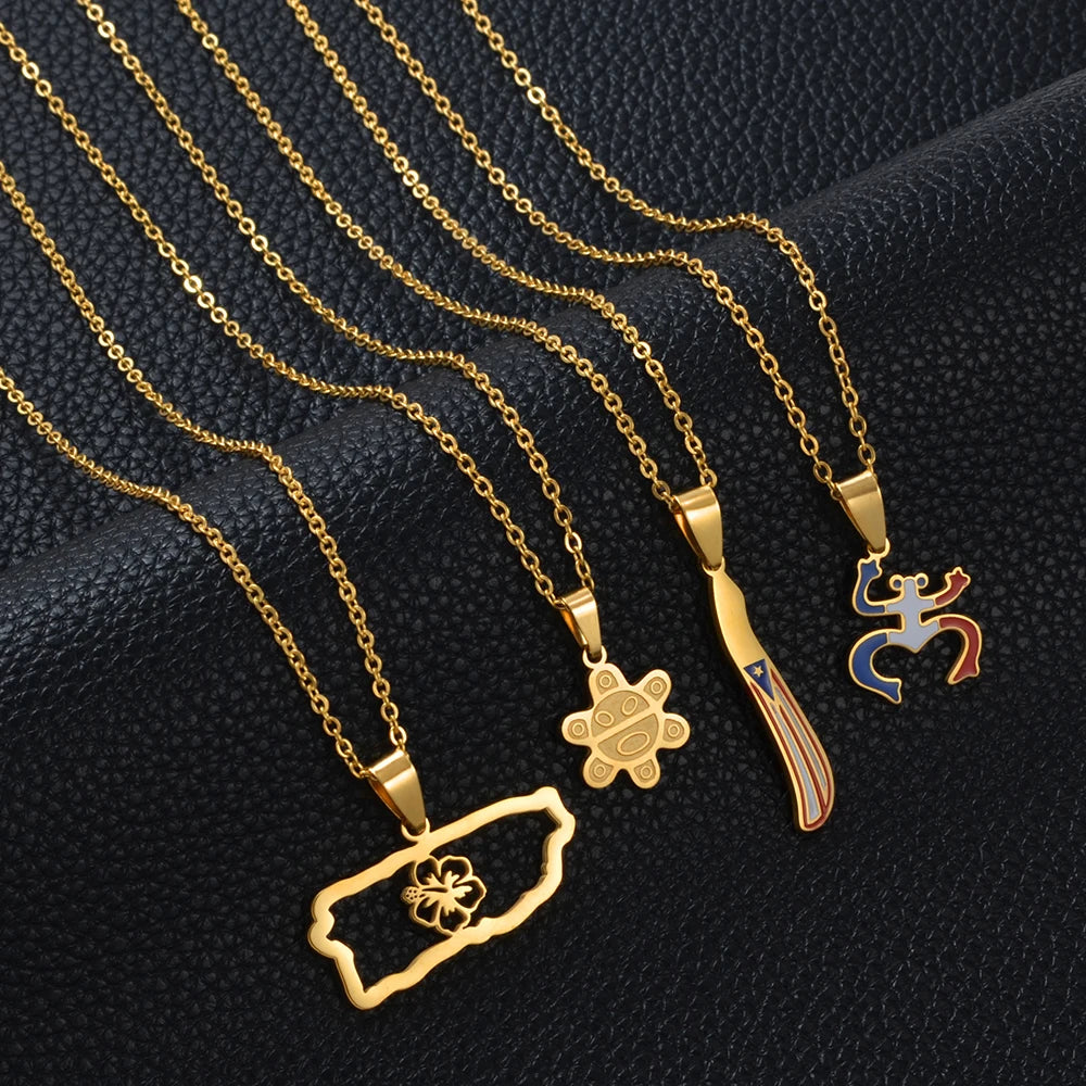 Collar Boricua PR – Mapas, Flores y Coquí