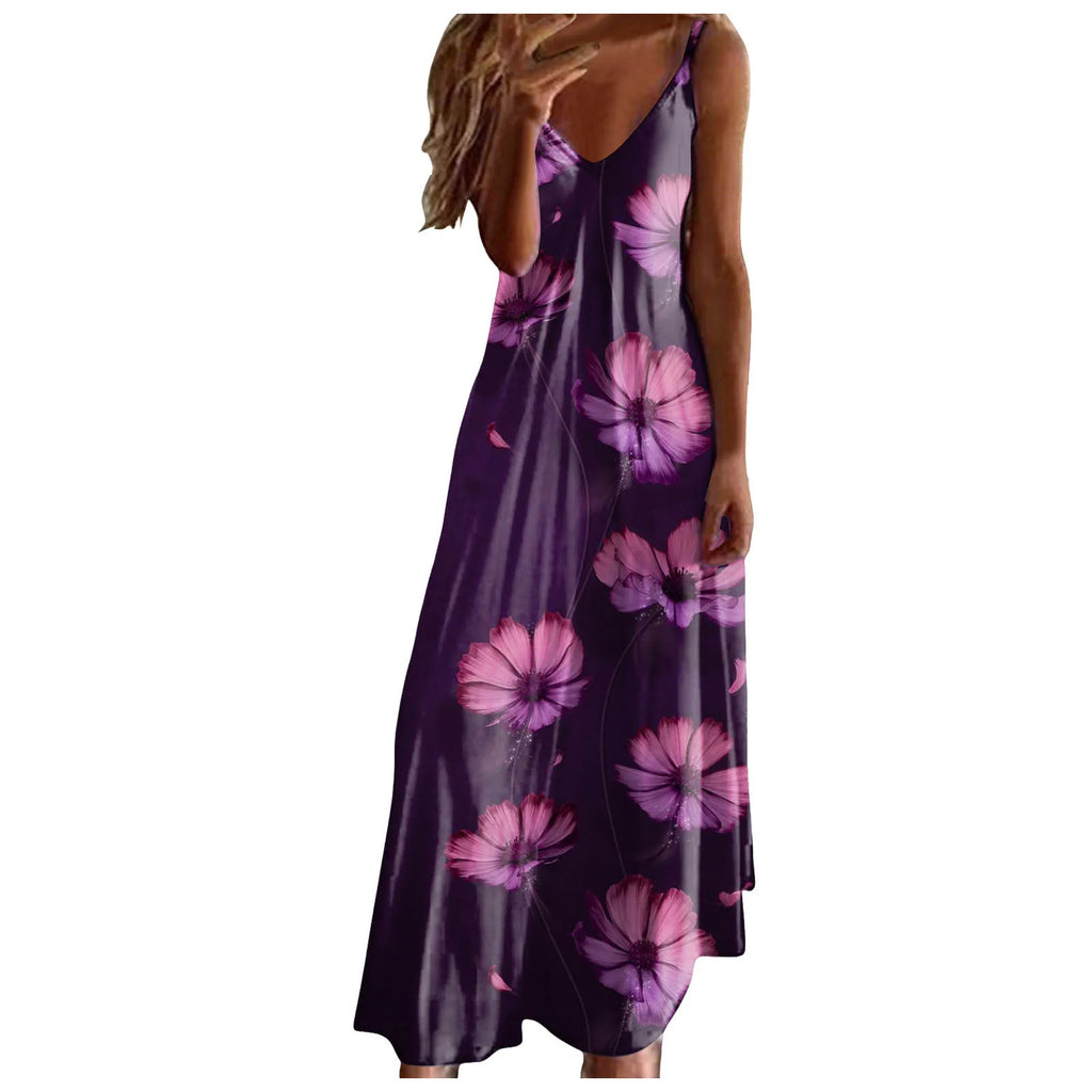 Vestido Maxi Floral de Verano