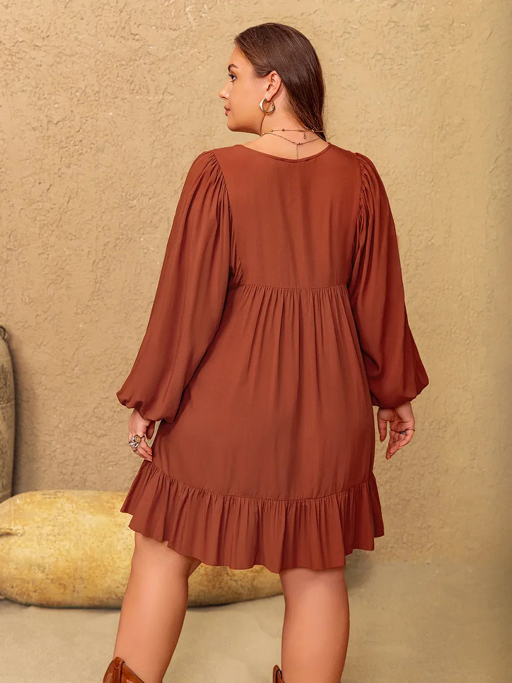🧡 Blusa Viscosa con Detalles Fruncidos – Elegancia sin esfuerzo