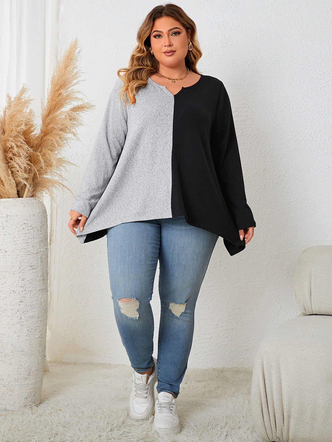Blusa Saviella “Confianza” – Corte Clásico Plus Size