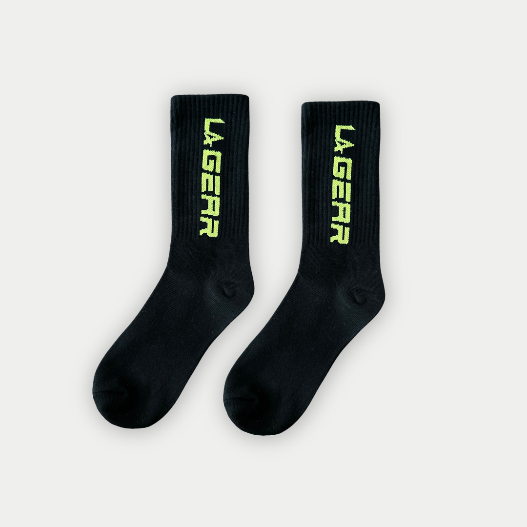 Calcetines clásicos LA Gear con logo – Talla única